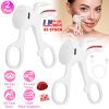 Heated Eyelash Curler Electric USB Rechargeable Eyelash Curler Anti-Burn Compact with Comb Heat up Fast Within 8S for All Eye Shapes for Women Make Up