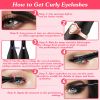 2 In 1 Clip Comb Heated Eyelash Curler Electric Mini Lash Curler Natural Eye Lash Makeup Tool with 3 Temp Settings 10Mins Shutdown