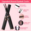 2 In 1 Clip Comb Heated Eyelash Curler Electric Mini Lash Curler Natural Eye Lash Makeup Tool with 3 Temp Settings 15Mins Shutdown