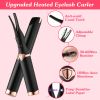 2 In 1 Clip Comb Heated Eyelash Curler Electric Mini Lash Curler Natural Eye Lash Makeup Tool with 3 Temp Settings 10Mins Shutdown
