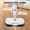 VEVOR Cordless Electric Mop, Electric Spin Mop with Water Tank, up to 40 mins Battery, LED Headlight, Dual Mop Heads
