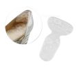 8 Pack Heel Cushion Inserts Lace Decor Heel Shoe Cushion Pads Filler for Loose Shoes - Transparent