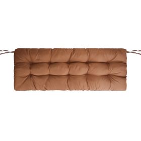 Bench Seat Cushion For Indoor Outdoor Furniture Non Slip Long Chair Cushion with Ties Strap Waterproof Swing Cushion 51.18x19.68IN For Garden Patio Ba (Option: Waterproof 10 Coffee)