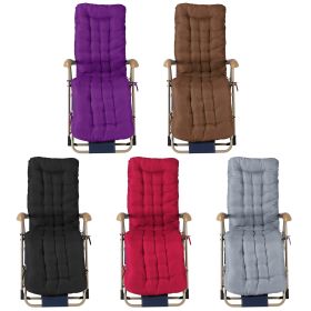 66.92x22.04in Thickened Chaise Lounger Cushion Recliner Rocking Chair Sofa Mat Deck Chair Cushion (Option: Pro_Grey)