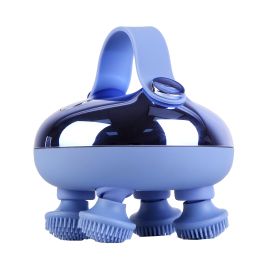 Electric Scalp Massager Rechargeable Head Mssager IPX7 Waterproof Dog Cat Massager with Red Light 3 Modes 3 Types of Massage Claws for Men Women Elder (Option: Purple)