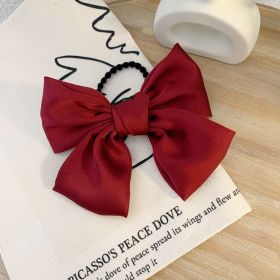 Lolita Big Bow Hairpin Spring Clip Hairpin Hair Accessories (Color: 15)