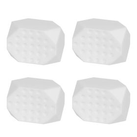 4 Pack Jawline Exerciser for Men Women Jaw Trainer Shaper Sagging Skin Double Chin Reducer with 3 Resistance Levels for Beginners Intermediate Expert (Color: White)